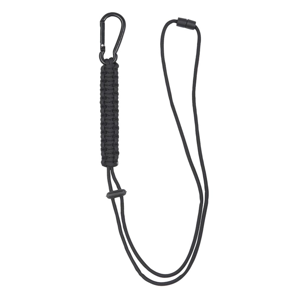 Levně MIL-TEC provázek PARACORD s karabinou ČERNÝ