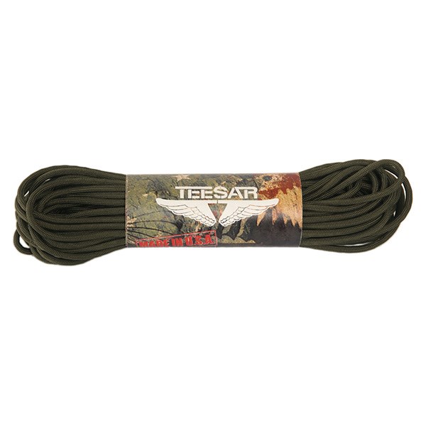 Levně TEESAR šňůra US padáková ø 3 mm / 16 m / 50 feet ZELENÁ