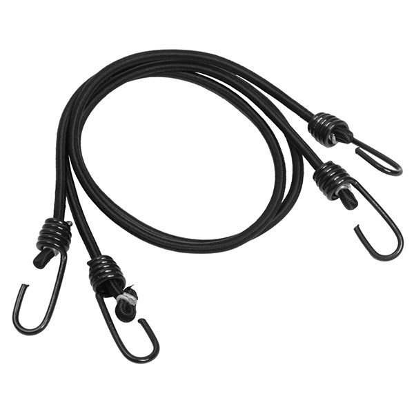 Levně MIL-TEC gumicuk HAKEN v balení 2 ks ČERNÝ ø6mm dl.75cm