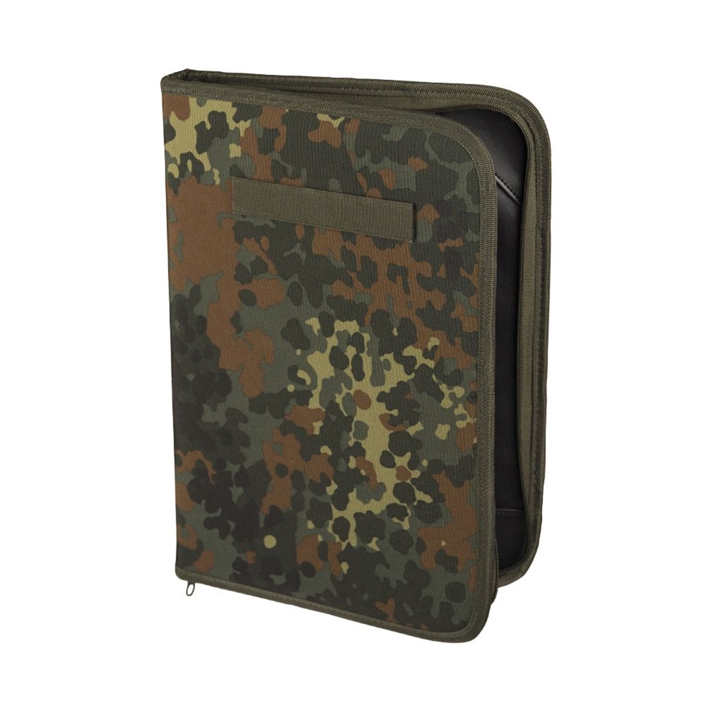 Levně MIL-TEC desky na doklady pro formát A4 na zip s pořadačem BW FLECKTARN