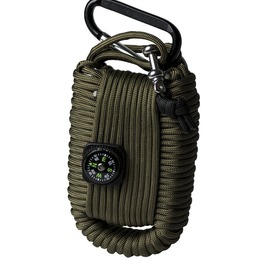 Levně MIL-TEC sada pro přežití SURVIVAL PARACORD ZELENÁ