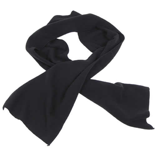 Levně Pro Company šála fleece 160x25 cm ČERNÁ