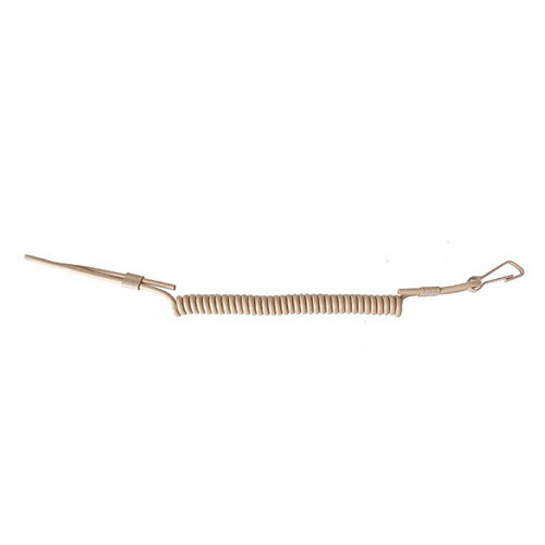 Levně MIL-TEC kabel (kroucený) s karabinkou bezpečnostní ke zbrani COYOTE