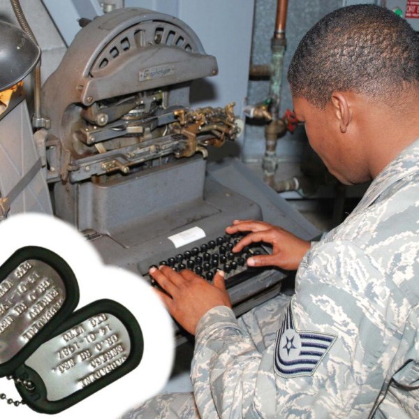 Levně MILITARY RANGE ražba identifikačních známek US DOG TAG