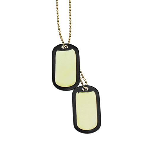 Levně MIL-TEC známky identifikační US "DOG TAG" s tišítky ZLATÉ