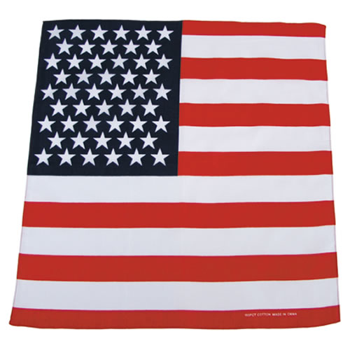 Levně Šátek BANDANA 55x55 cm vlajka USA