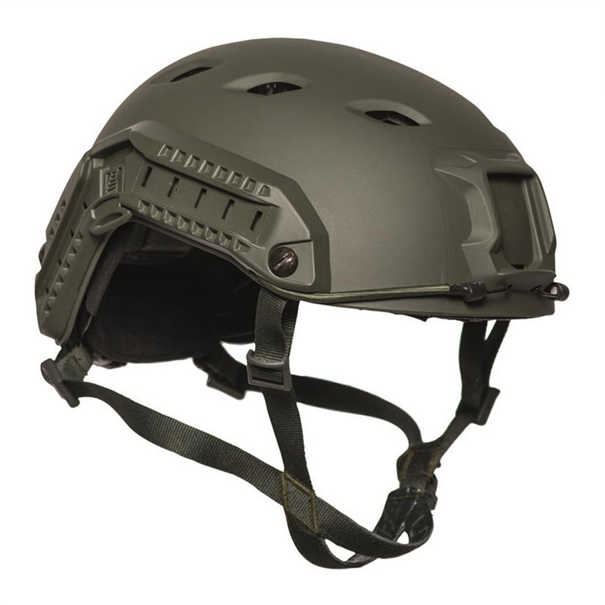 Levně MIL-TEC helma FAST PARATROOPER kompletní plastová ZELENÁ