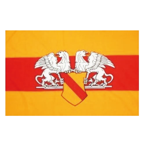 Vlajka BADENSKO s emblemem