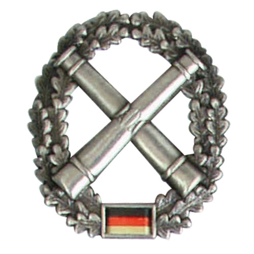 Odznak BW na baret Artillerie truppe