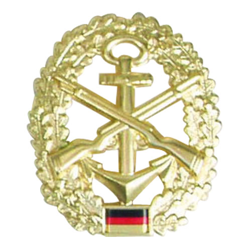 Levně Bundeswehr odznak BW na baret zlatý Marine-Sicherungstruppe