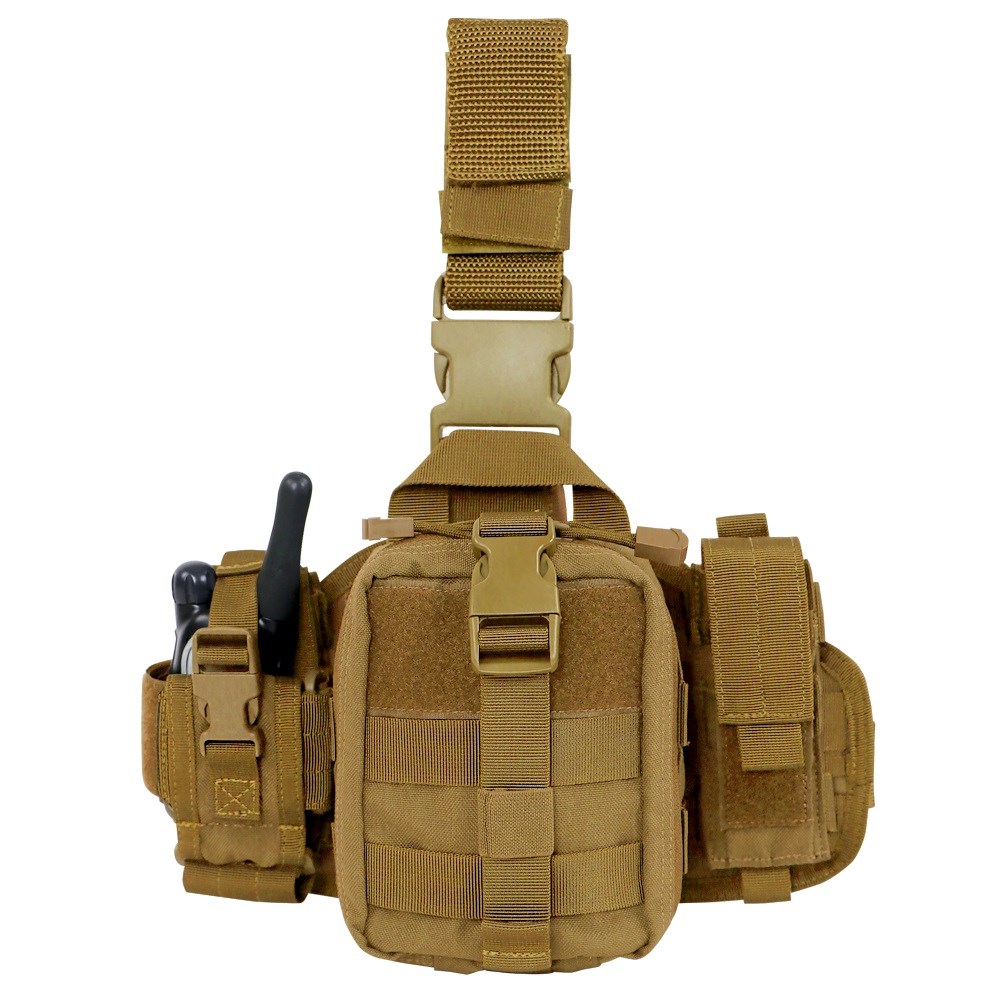 Levně CONDOR OUTDOOR pouzdro/panel EMT stehenní MOLLE COYOTE