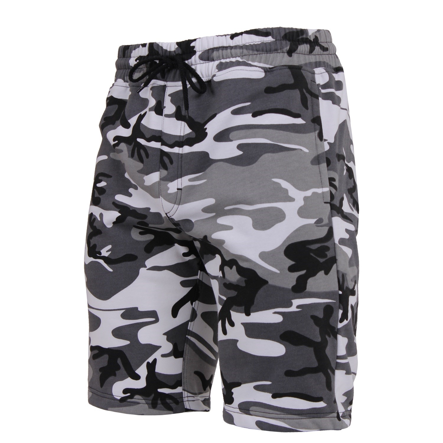 Levně Kraťasy teplákové CITY CAMO