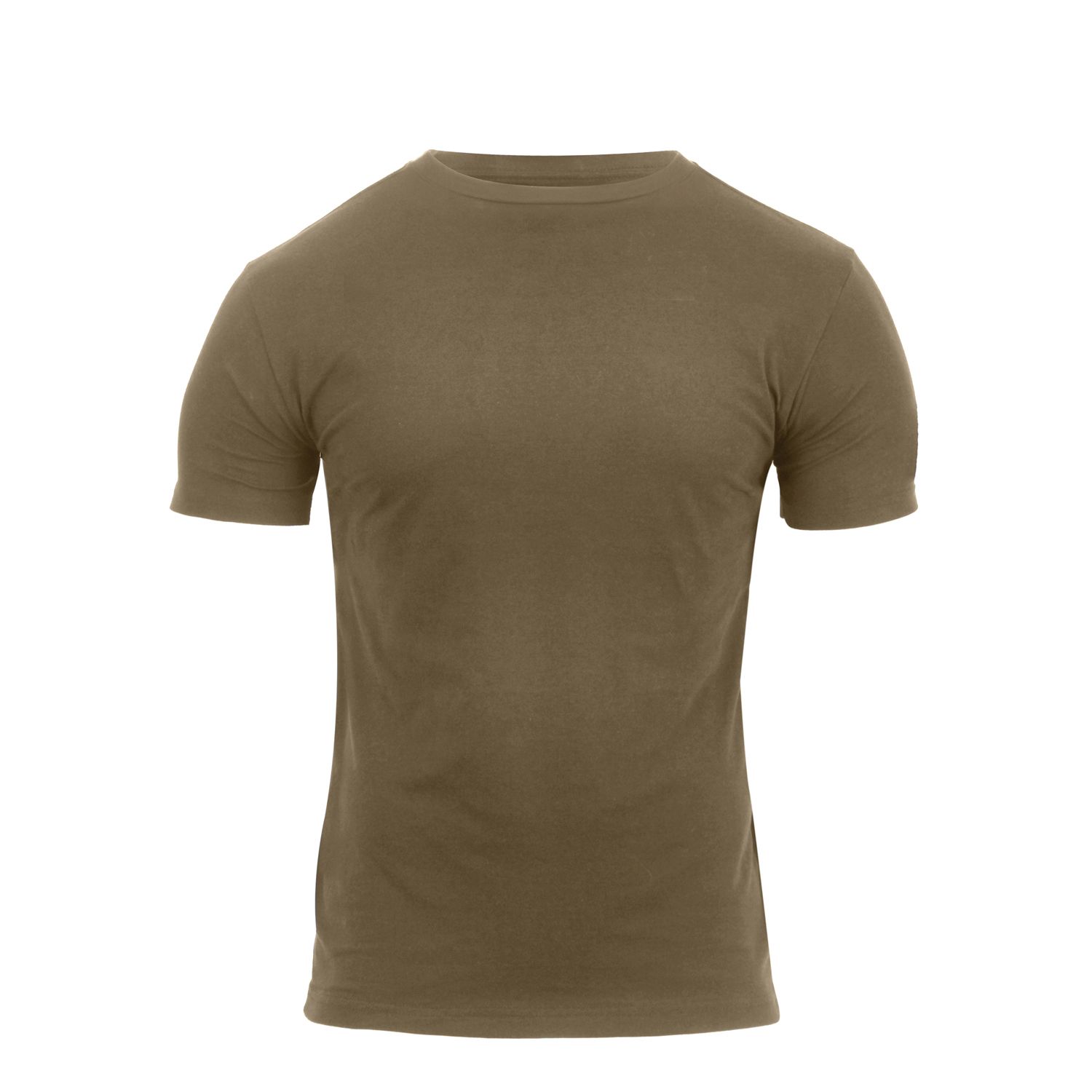 Levně Triko ATHLETIC FIT US COYOTE BROWN