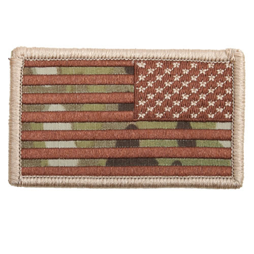 Levně ROTHCO nášivka USA vlajka reverzní 4,5 x 8,5 cm MULTICAM