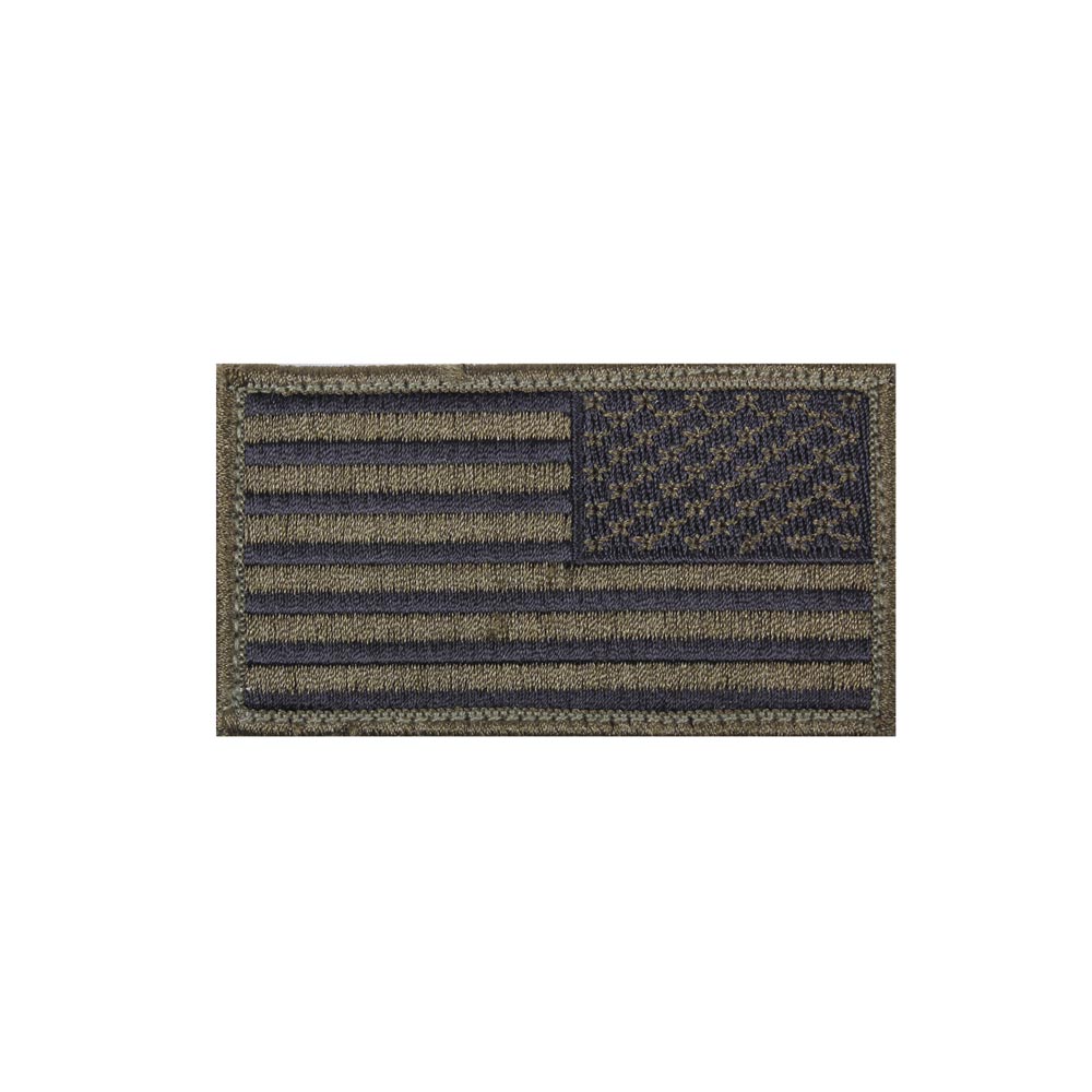 Levně ROTHCO nášivka USA vlajka 4,5 x 8,5 cm reverzní ČERNÁ/ZELENÁ