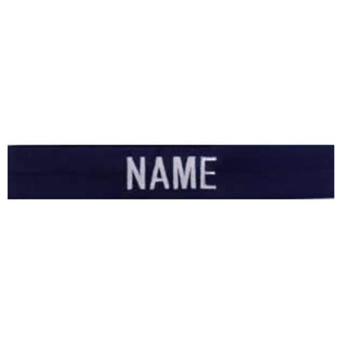 Levně MILITARY RANGE nášivka jmenovka 3x "NAME" stríbrná niť MODRÁ