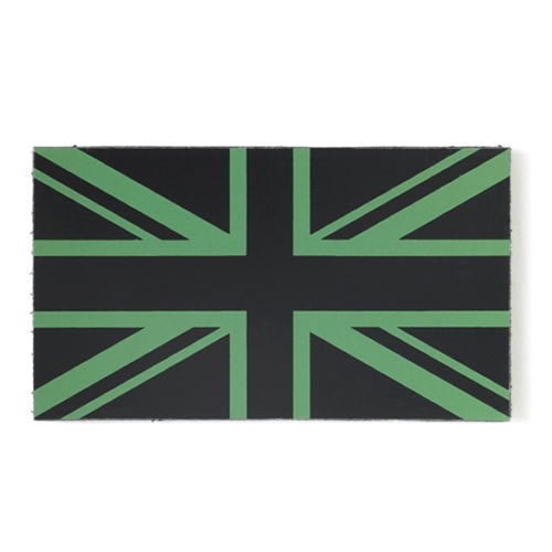 Levně MILITARY RANGE nášivka IFF IR vlajka GB VELCRO ZELENÁ