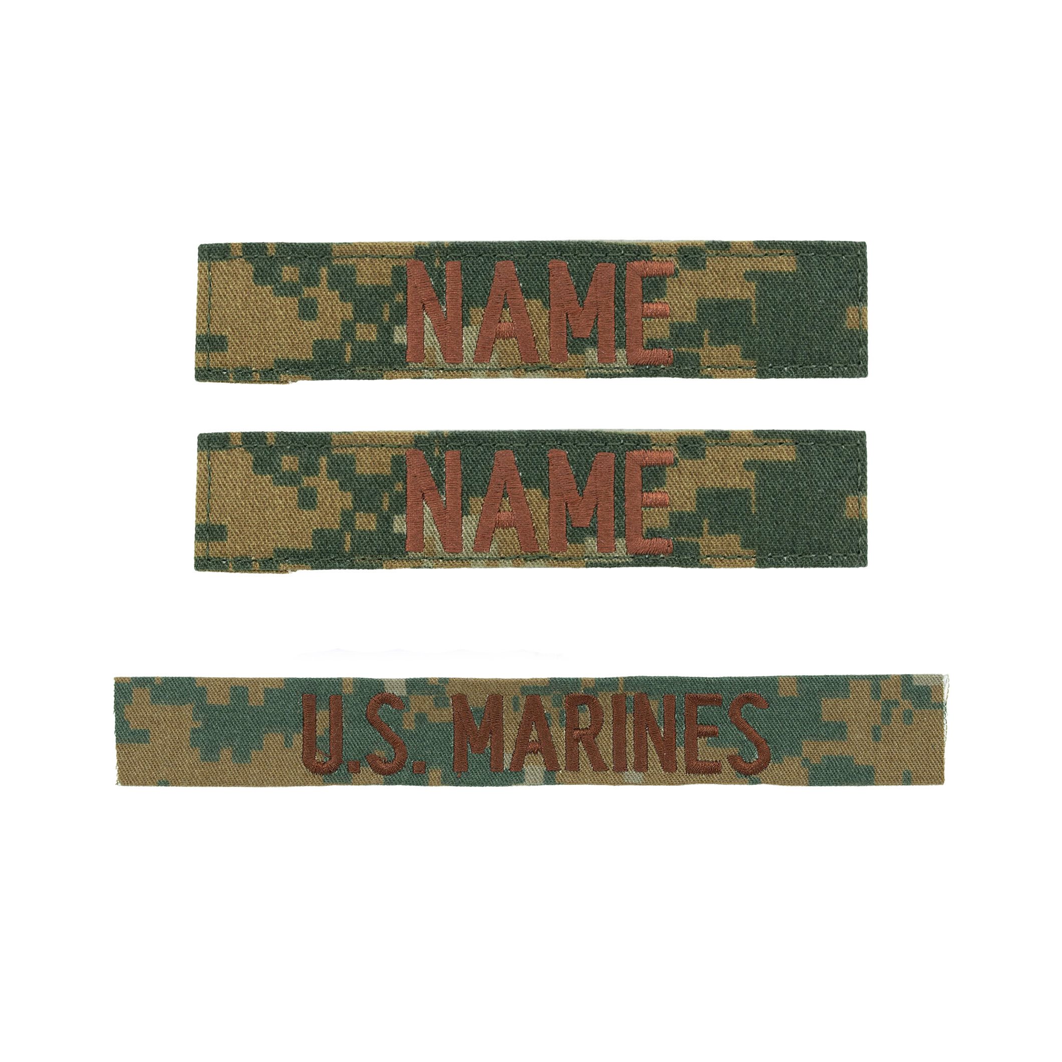 Levně MILITARY RANGE nášivky U.S. MARINES sada 3 ks MARPAT WOODLAND