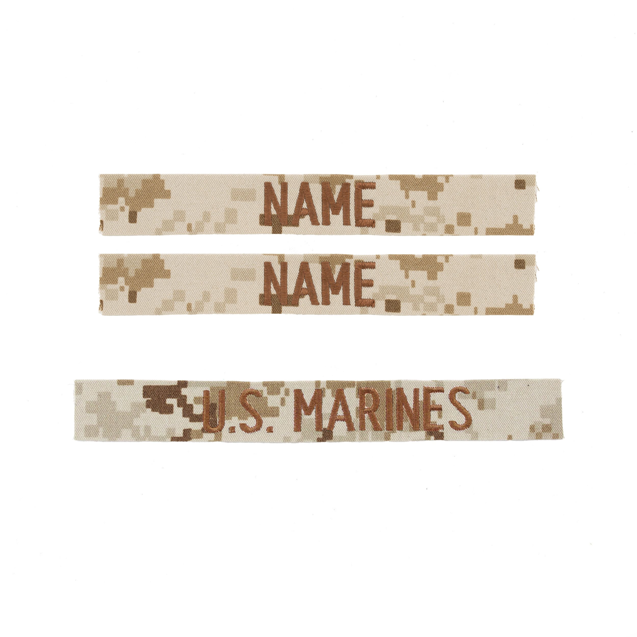 Levně MILITARY RANGE nášivky U.S. MARINES sada 3 ks MARPAT DESERT