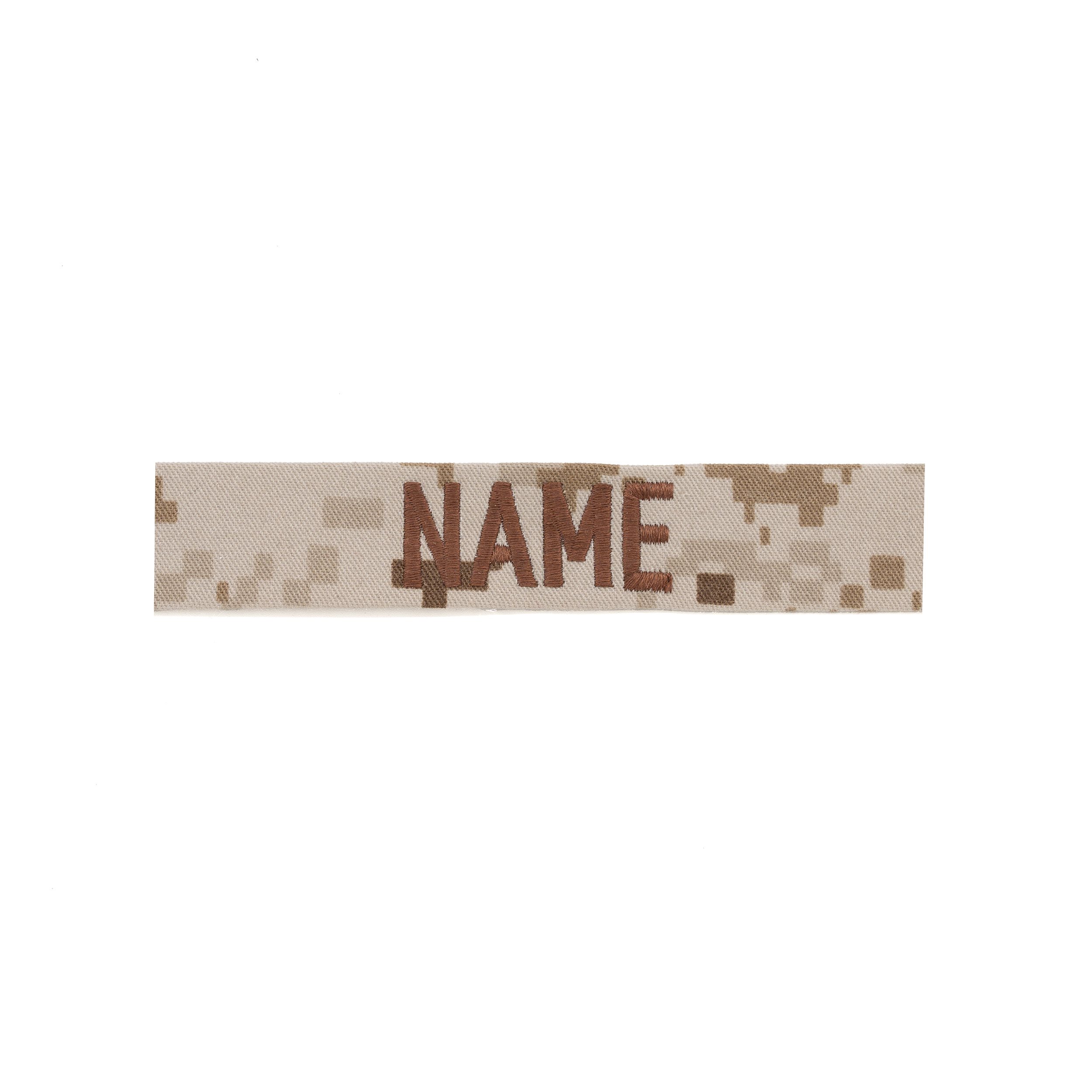 Levně MILITARY RANGE nášivka jmenovka "NAME" 12,5 cm VELCRO MARPAT DESERT