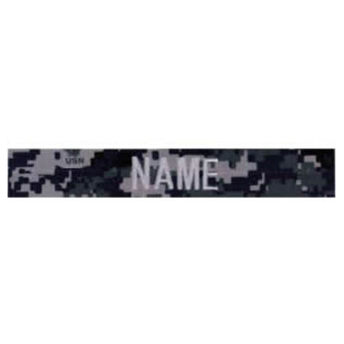 Levně MILITARY RANGE nášivka jmenovka "NAME" stříbrná niť DIGITAL NAVY