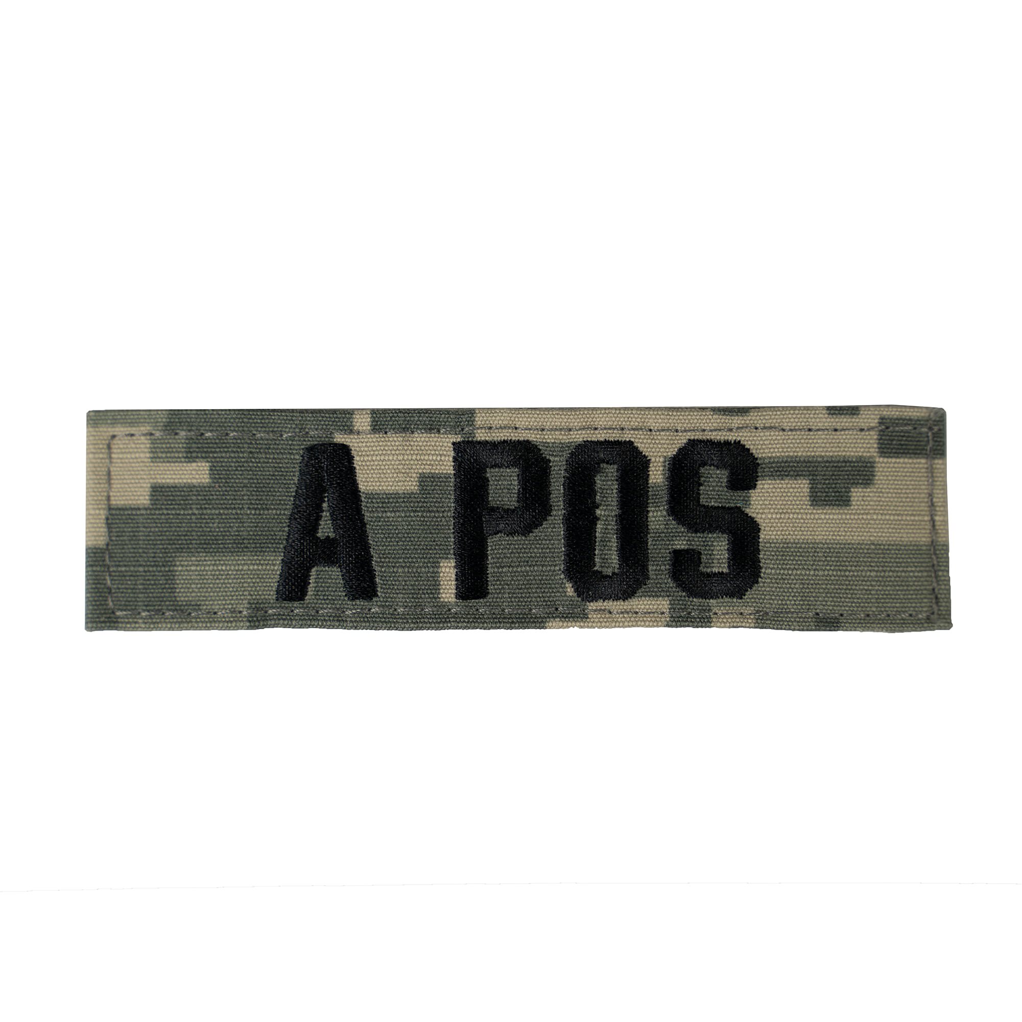 Levně MILITARY RANGE nášivka krevní skupina A POS VELCRO ACU DIGITAL