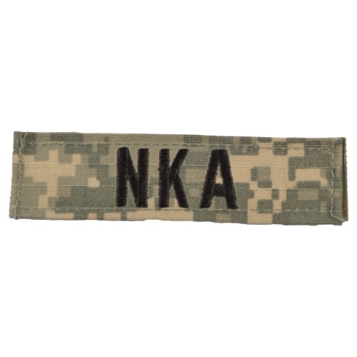 Levně MILITARY RANGE nášivka krevní skupina NKA VELCRO ACU DIGITAL