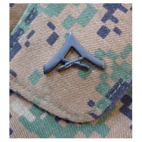 Levně Odznak hodnostní USMC - LCpl. pár ČERNÝ