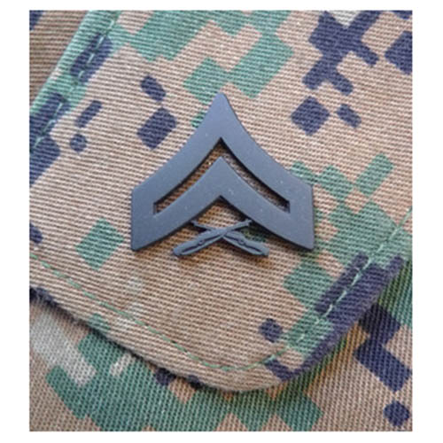 Levně Odznak hodnostní USMC - Cpl. - ČERNÝ pár