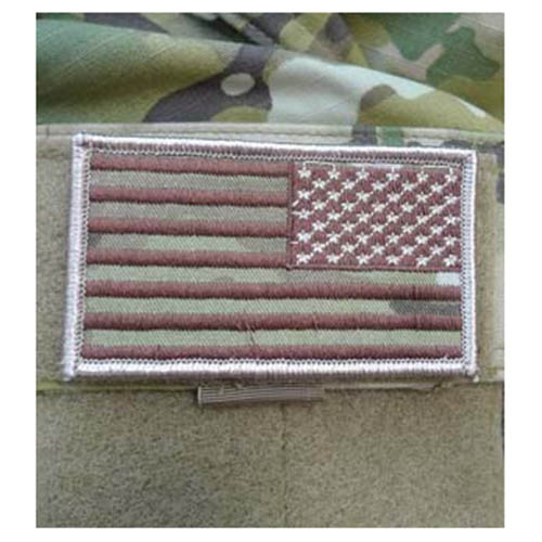 Levně MILITARY RANGE nášivka vlajka USA reversní MULTICAM VELCRO