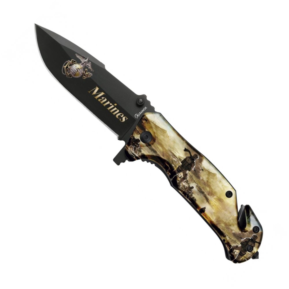 Levně Nůž zavírací ALBAINOX FOS MARINES 3D hladké ostří