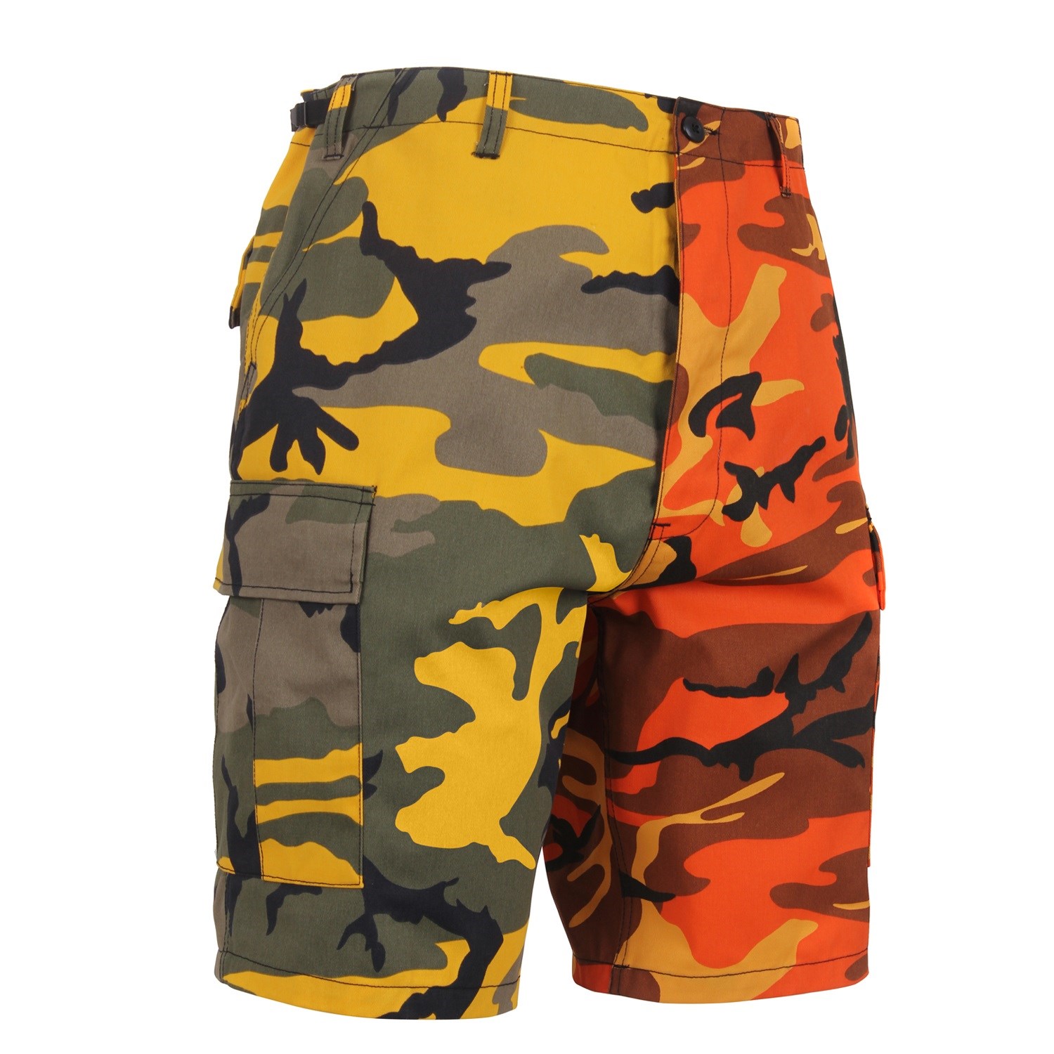 Levně Kraťasy dvoubarevné BDU YELLOW/ORANGE CAMO