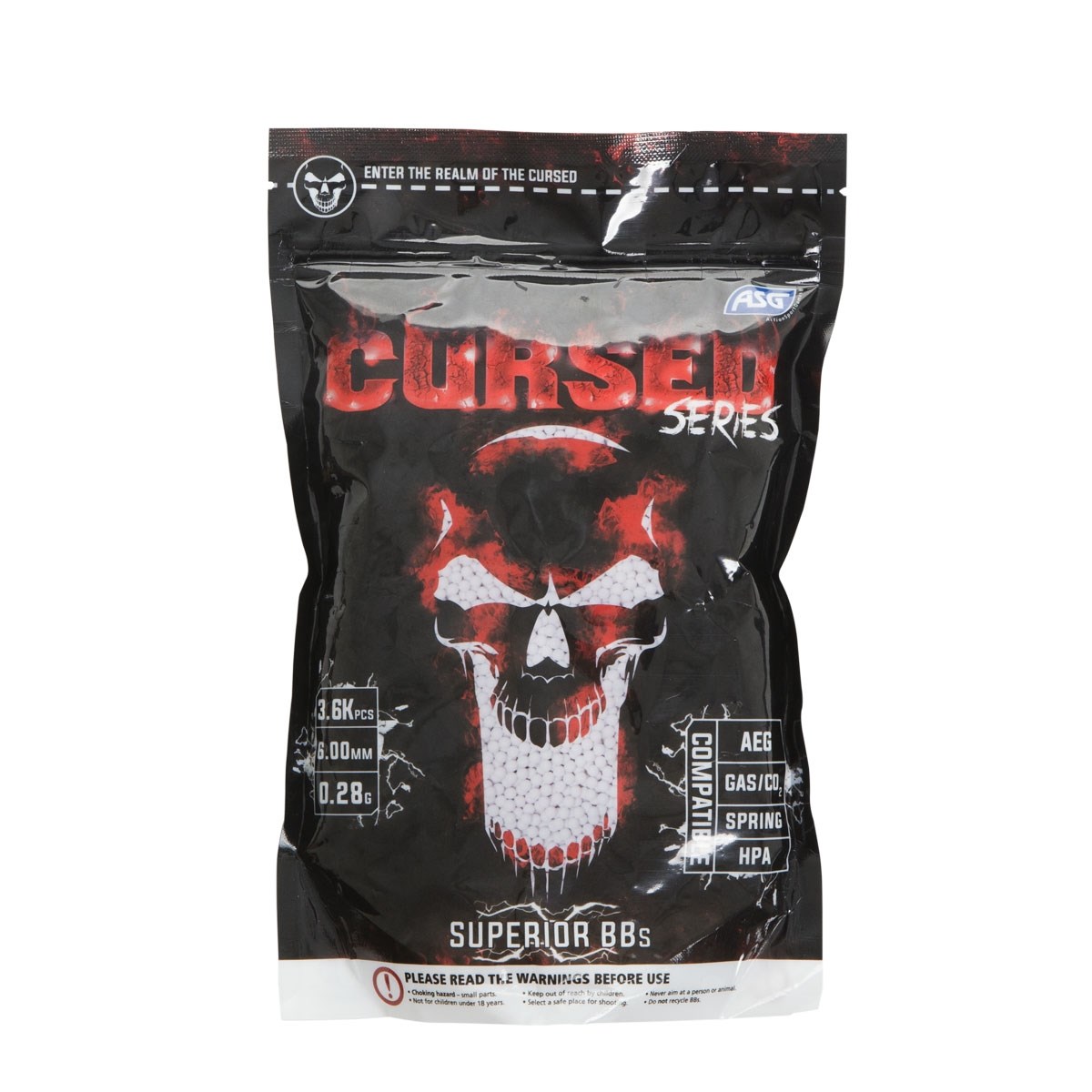Levně ASG kuličky airsoft CURSED 0.28g 3600ks