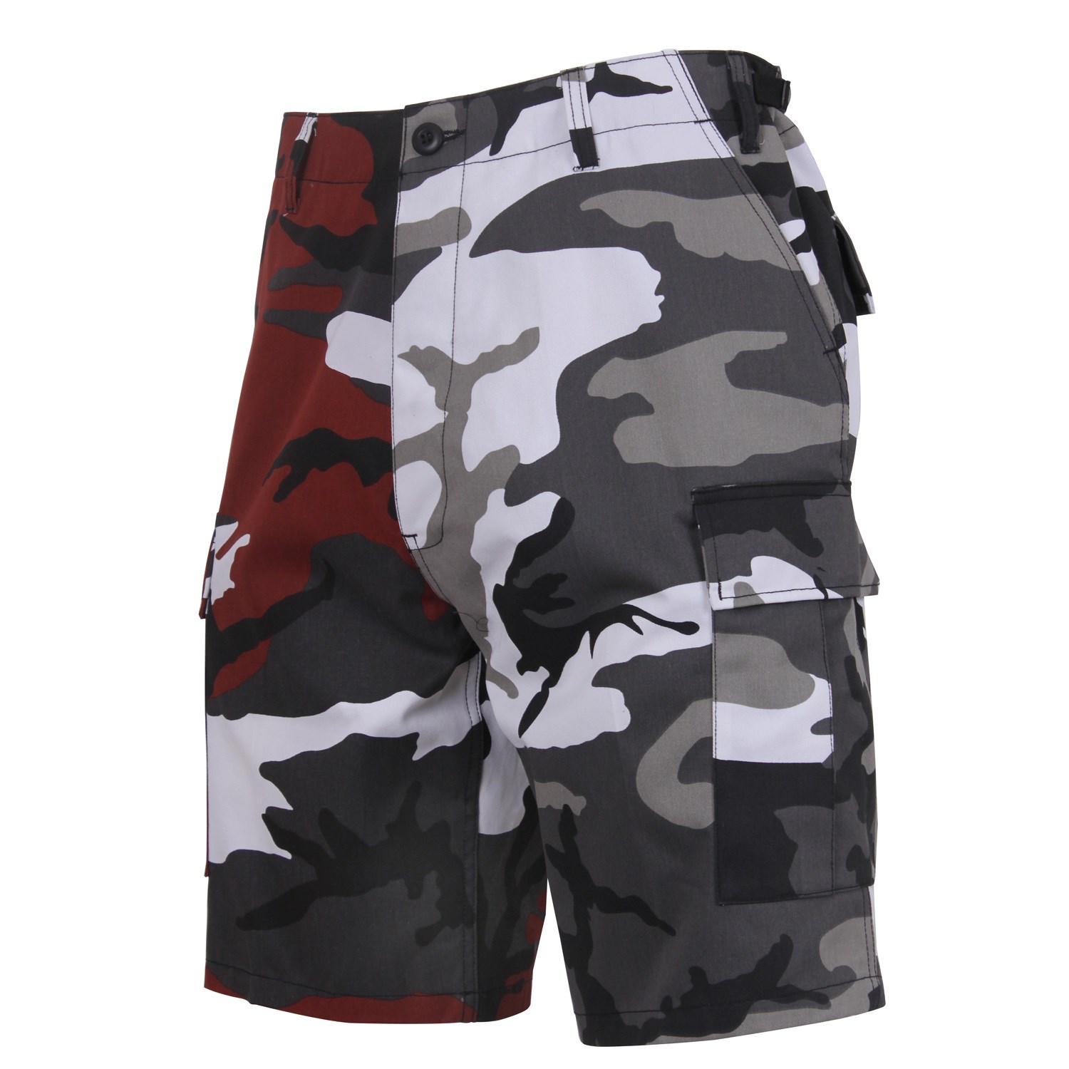 Levně Kraťasy dvoubarevné BDU RED/CITY CAMO