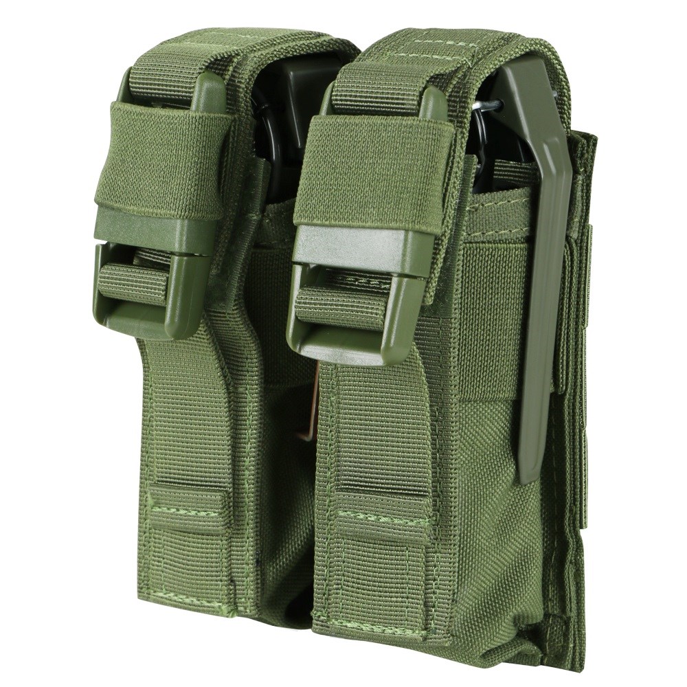 Levně CONDOR OUTDOOR sumka MOLLE FLASHBANG dvojitá granátová ZELENÁ