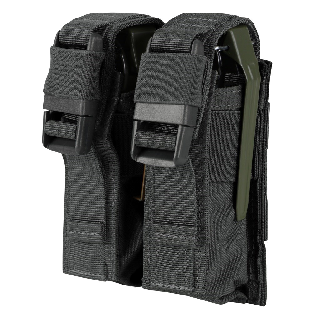 Levně CONDOR OUTDOOR sumka MOLLE FLASHBANG dvojitá granátová ČERNÁ