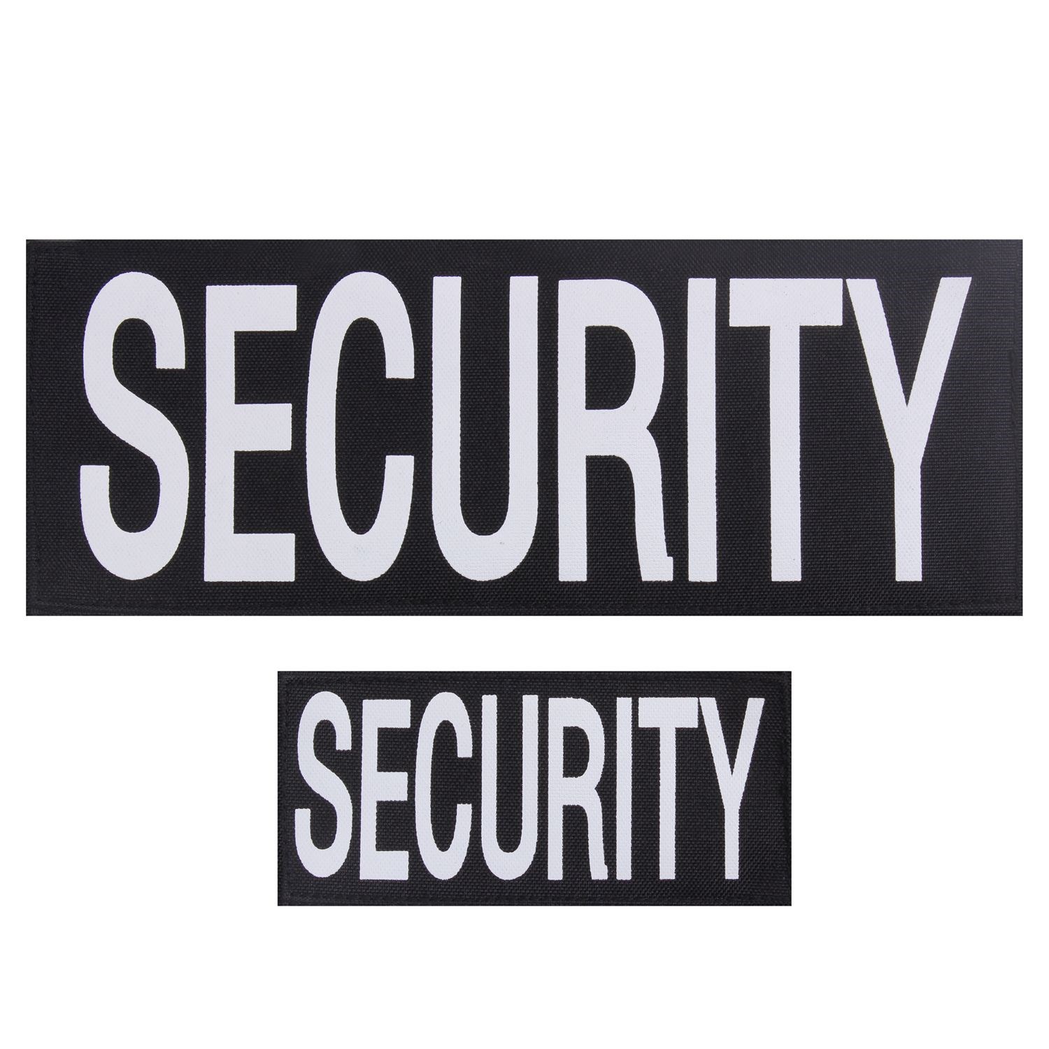 Levně ROTHCO nášivka SECURITY 2 ks ČERNÁ s bílým potiskem VELCRO