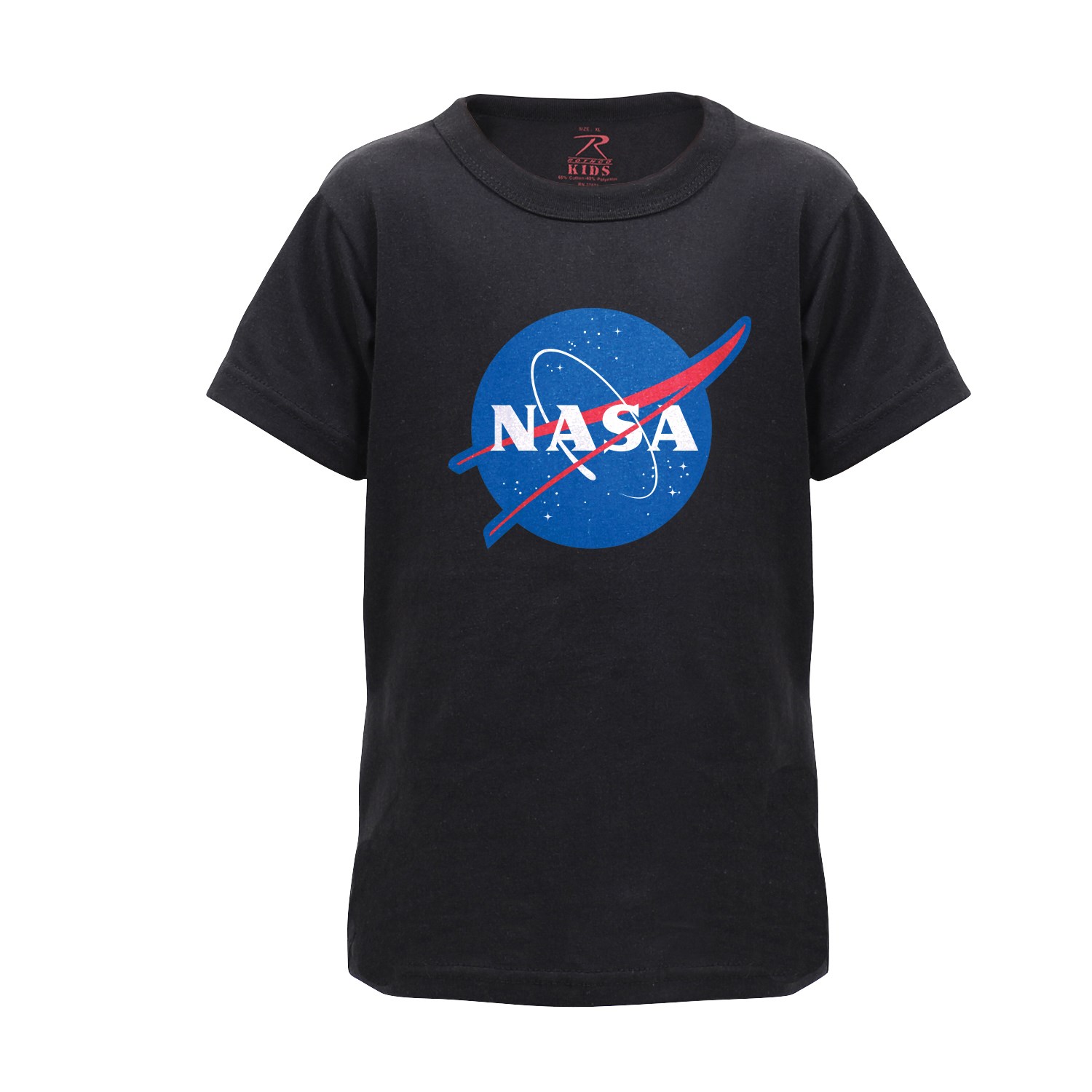 Levně Triko dětské se znakem NASA ČERNÉ