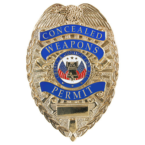 Levně ROTHCO odznak DELUXE CONCEALED WEAPONS PERMIT ZLATÝ