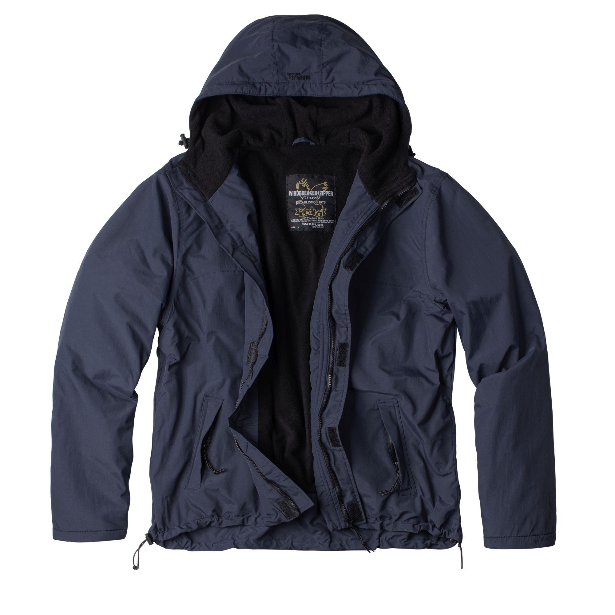Levně Bunda WINDBREAKER ZIPPER MODRÁ NAVY