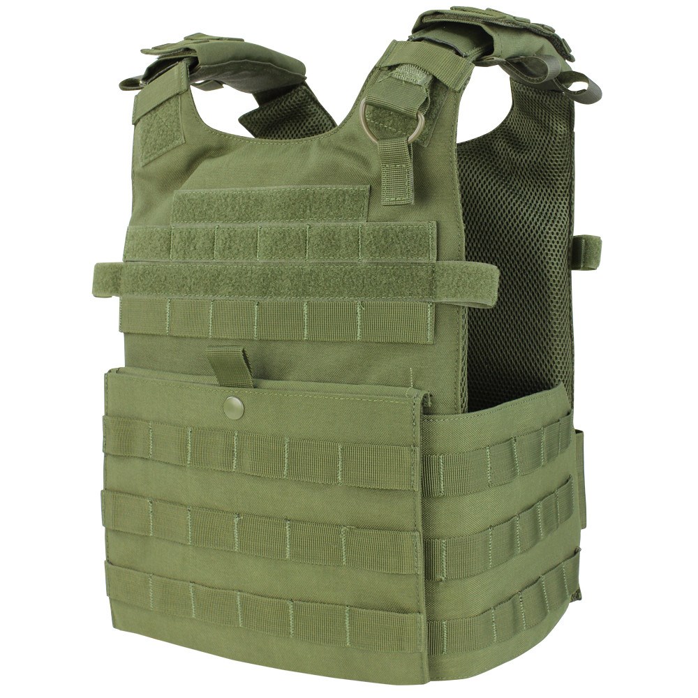 Levně CONDOR OUTDOOR vesta lehká GUNNER MOLLE nosič plátů ZELENÁ