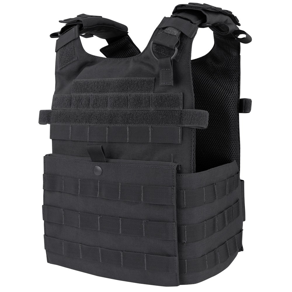 Levně CONDOR OUTDOOR vesta lehká GUNNER MOLLE nosič plátů ČERNÁ
