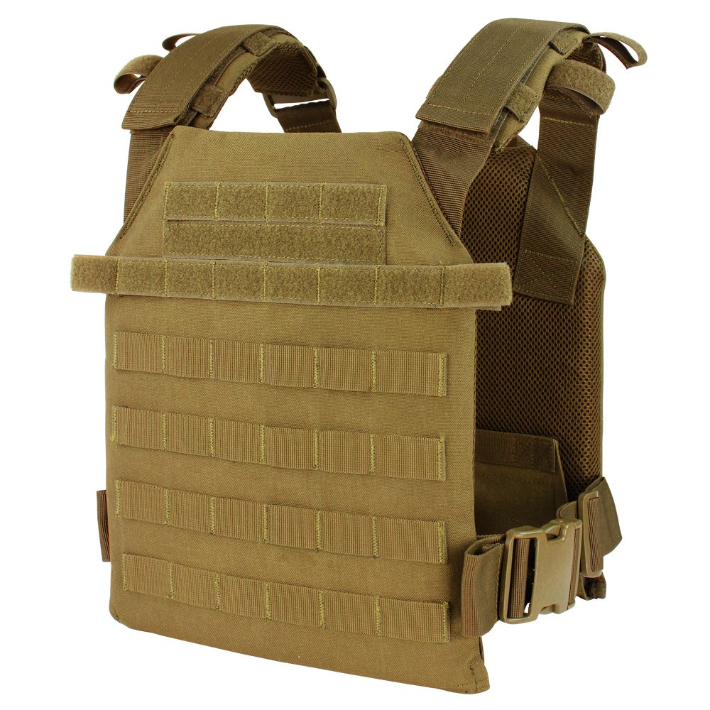 Levně CONDOR OUTDOOR vesta lehká SENTRY MOLLE nosič plátů COYOTE BROWN