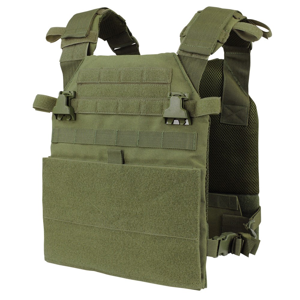 Levně CONDOR OUTDOOR vesta VANQUISH nosič plátů ZELENÁ