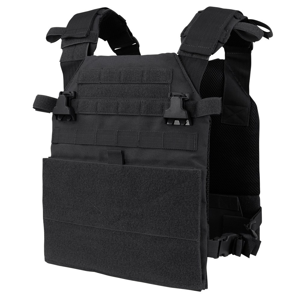 Levně CONDOR OUTDOOR vesta VANQUISH nosič plátů ČERNÁ