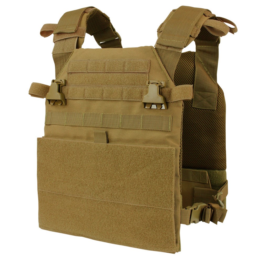 Levně CONDOR OUTDOOR vesta VANQUISH nosič plátů COYOTE BROWN