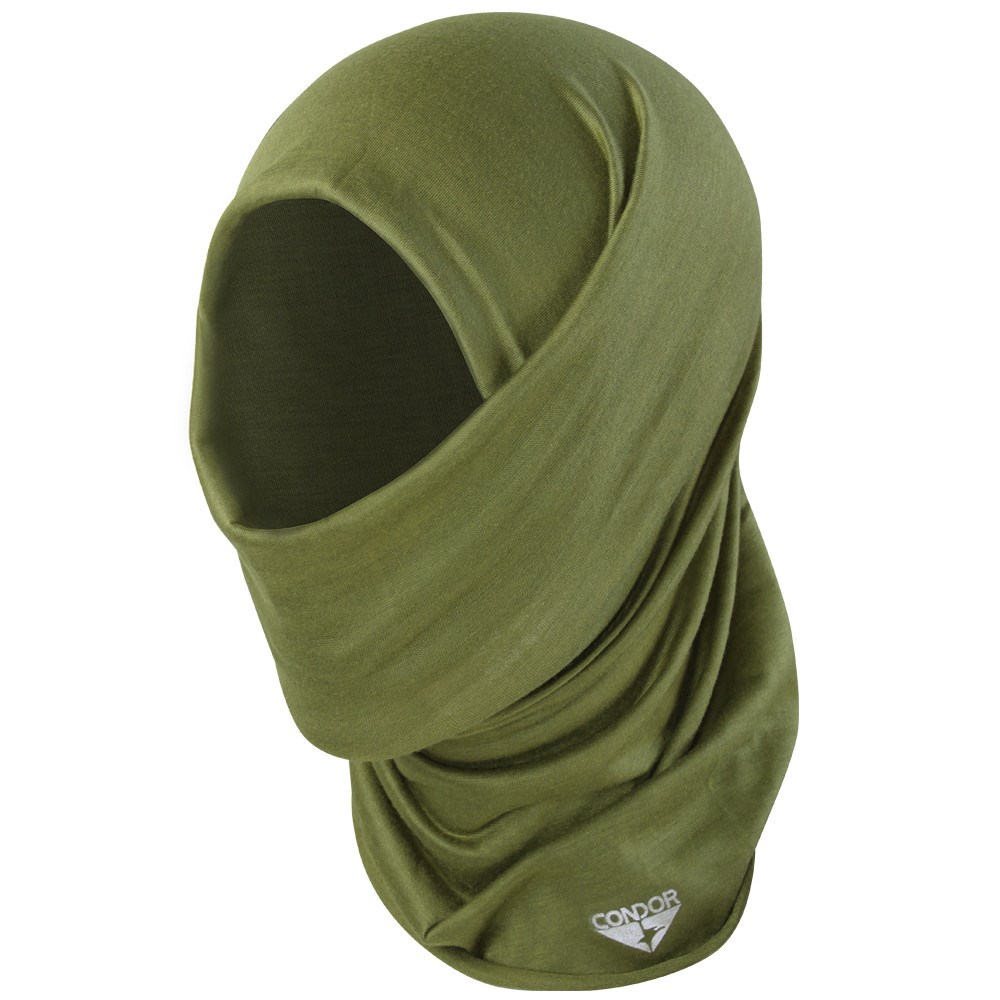 Levně CONDOR OUTDOOR šátek MULTI-WRAP multifunkční ZELENÝ