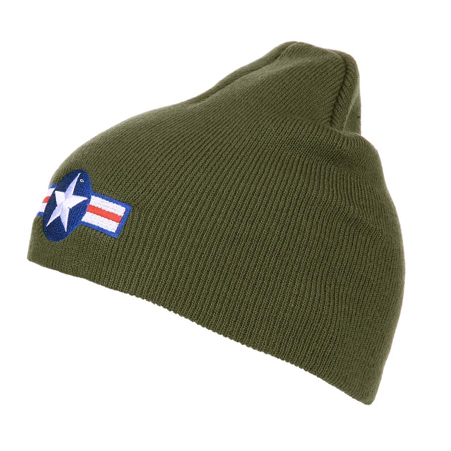 Levně FOSTEX čepice pletená BEANIE WWII AIR FORCE ZELENÁ