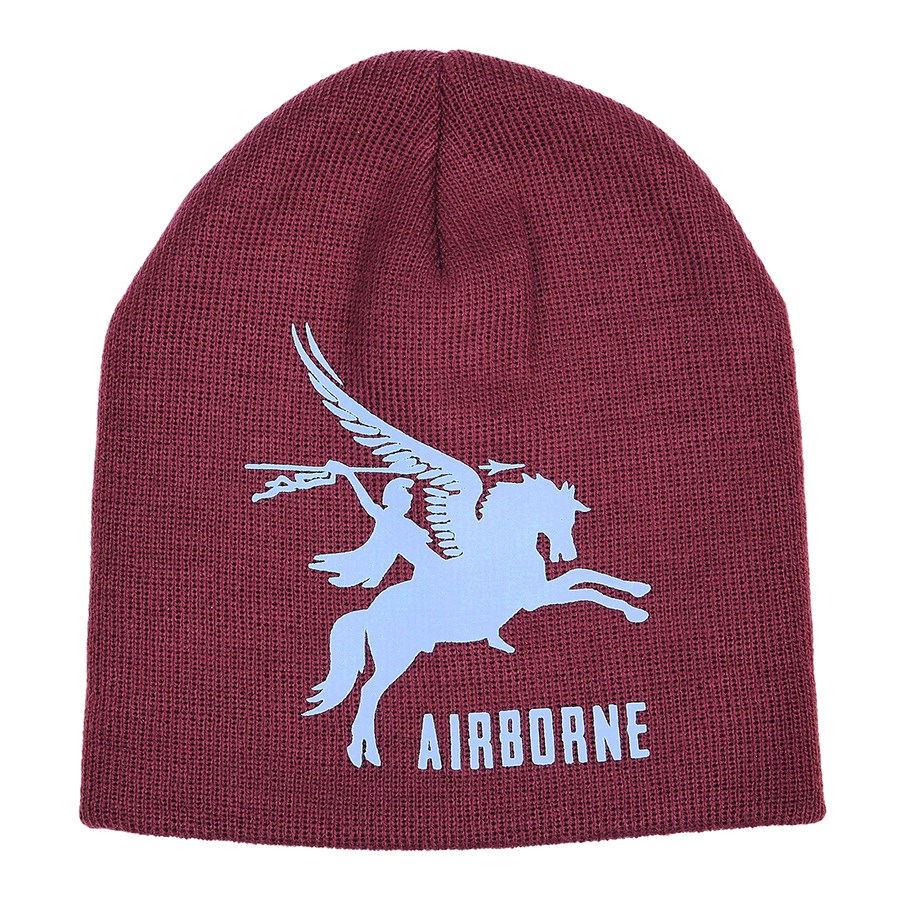 Levně FOSTEX čepice pletená AIRBORNE PEGASUS VÍNOVÁ
