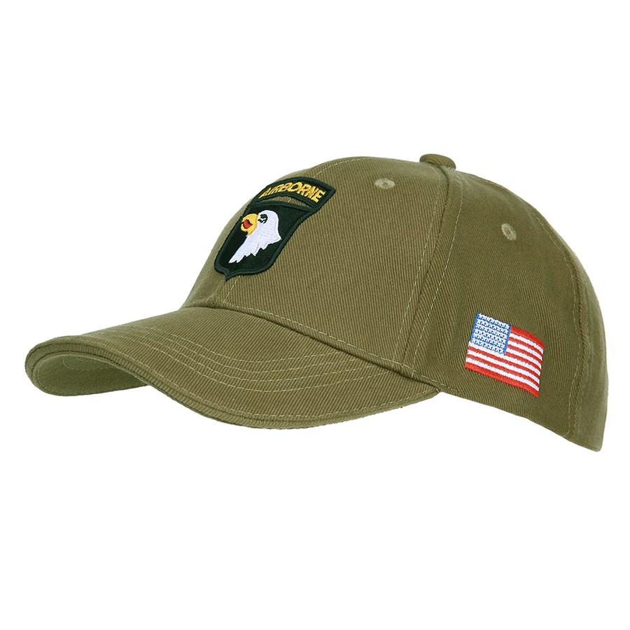 Levně FOSTEX čepice baseball 101st AIRBORNE ZELENÁ